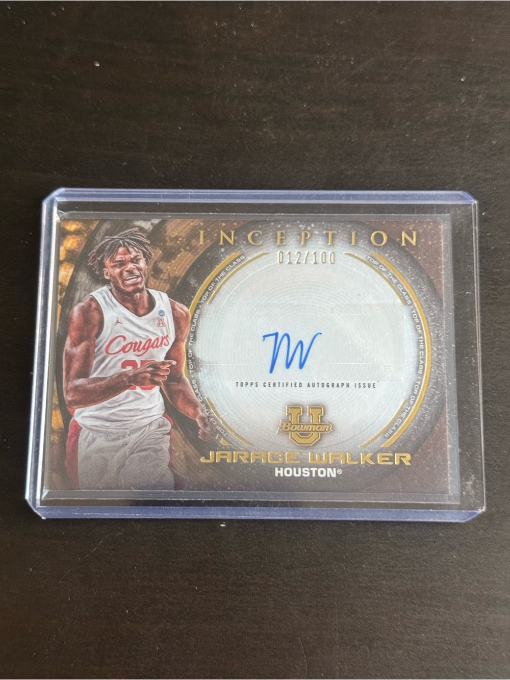 Jarace Walker 2022-23 Bowman U Inception Top of the Class Auto #/100 #TOP-JWR